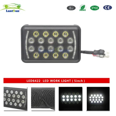 LED6422-5 4x6 High Low Beam Led Headlight view 4