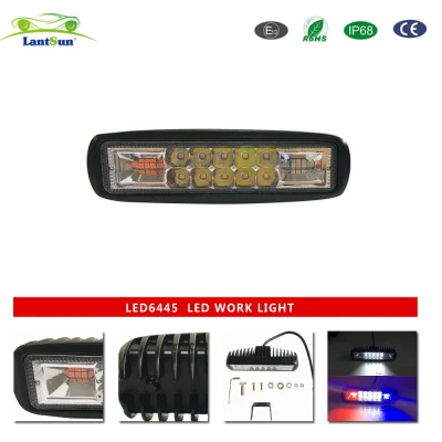 LED6445 Super Bright Auto Car Tractor Dc 12v 16w Led Work Light with Cree Chip view 4