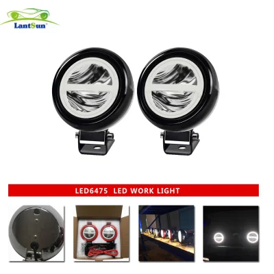 LED6475 Small Spotlights Switch Between Far and Near Light with Daytime Running Light Function