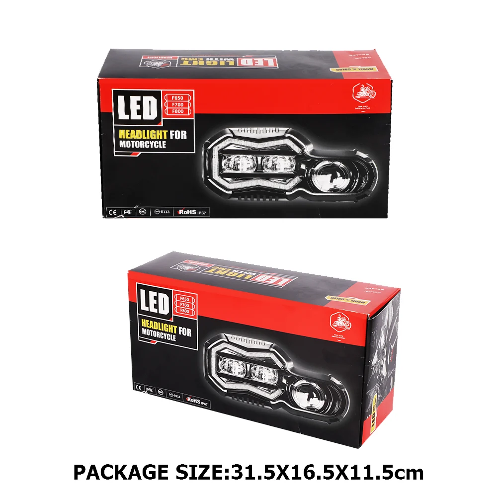 LED6497 65W 6000LM BMW Motorcycle Headlights view 4