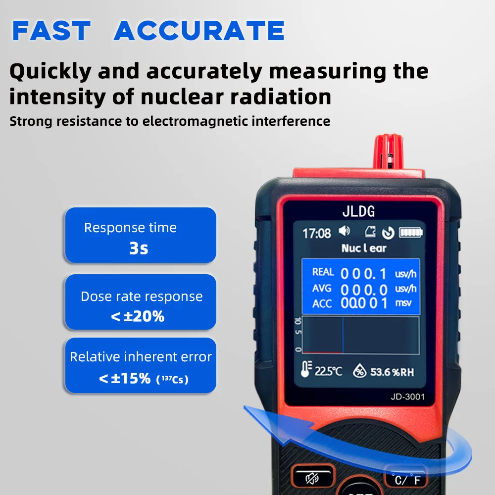New Nuclear Radiation Detector Geiger Counter Portable Personal Dosimeter X-ray Γ-ray Β-ray Radioact view 2