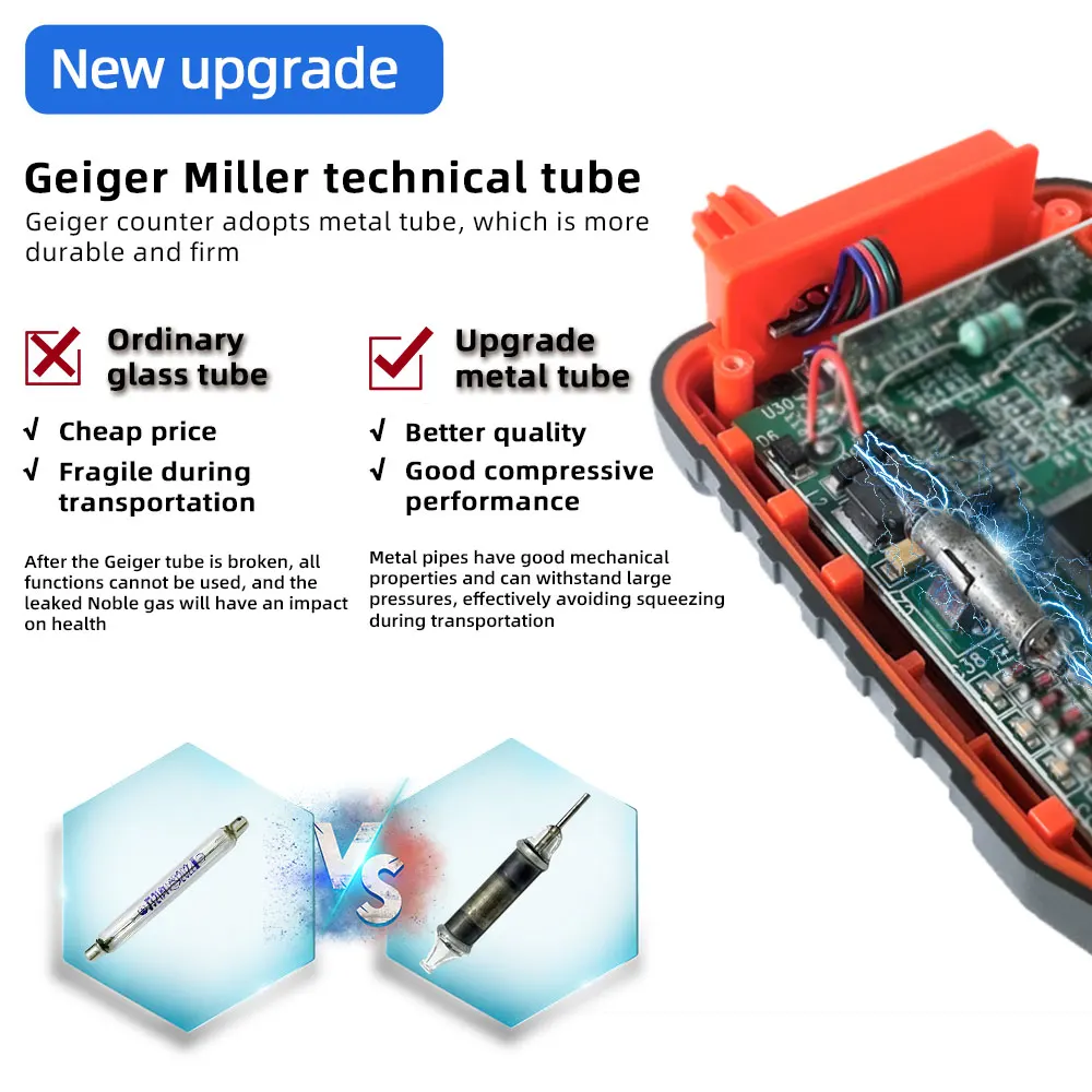 New Nuclear Radiation Detector Geiger Counter Portable Personal Dosimeter X-ray Γ-ray Β-ray Radioact view 6