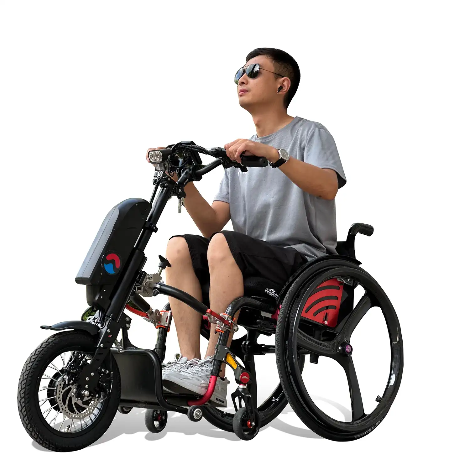 R00Q7 New Design Electric Motor Hub Wheelchair Trailer view 4