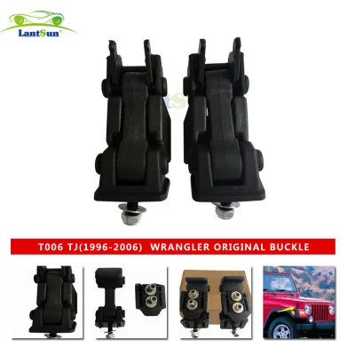 Stainless Steel Latch Locking Hood Catch Kit for Jeep Wrangler TJ T006 view 4