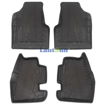 Front and Rear Seat Floor Mats for Jeep TJ T009 view 2