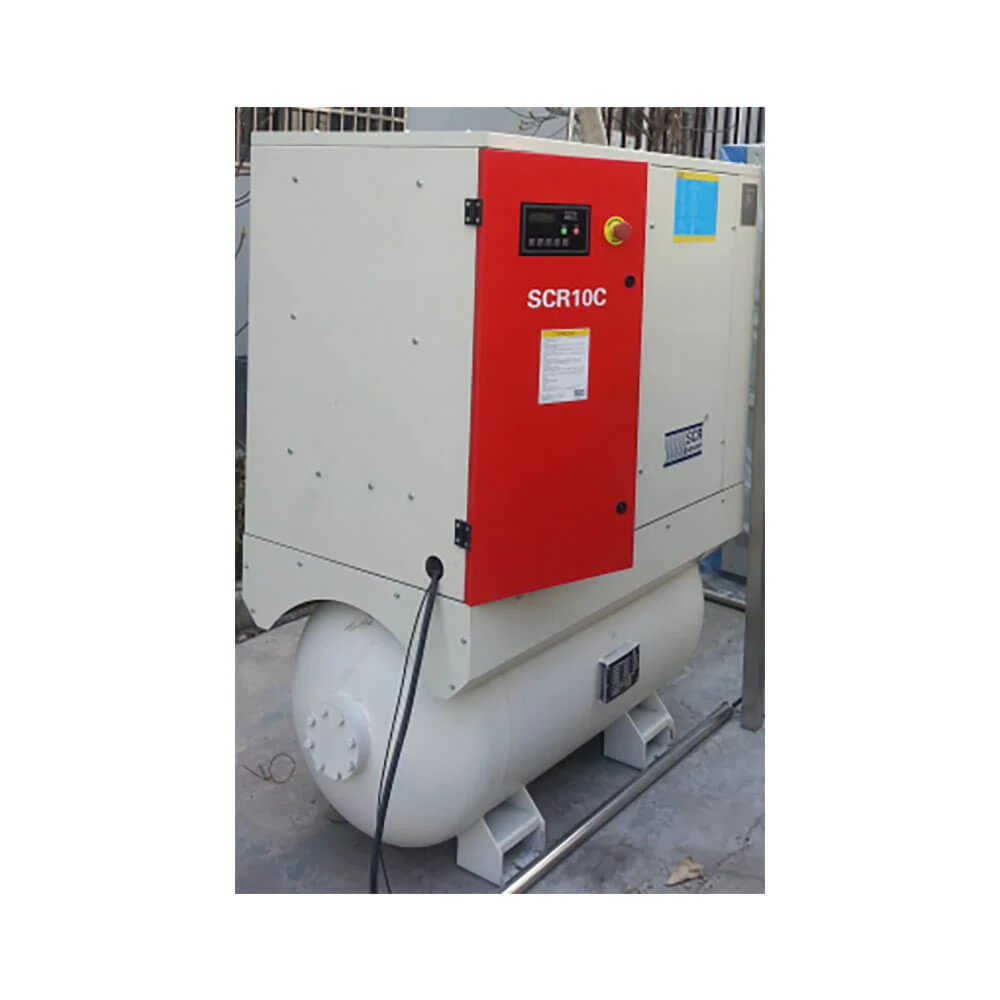 Industrial air compressor unit for food and beverage plant air supply