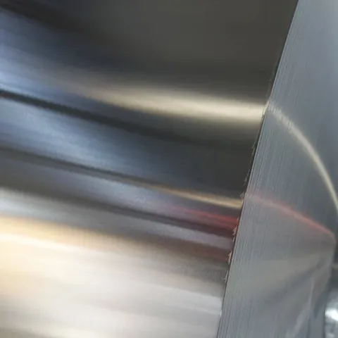 Aluminium foil coil prepared for transformer winding