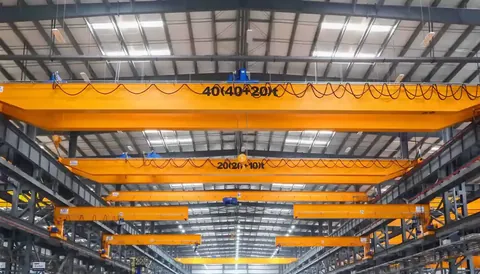 Light double beam overhead crane chart illustrating the 20 ton crane build