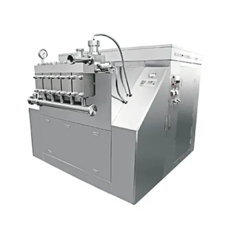 Homogenizer machine with stainless steel cover motor and pressure gauge