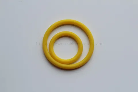 Close view of moulded O-rings showing the sealing surface