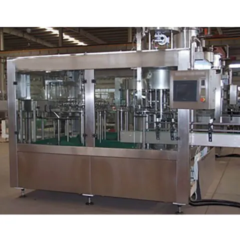 PET bottle filling machine with rotary rinsing filling and capping block in stainless steel
