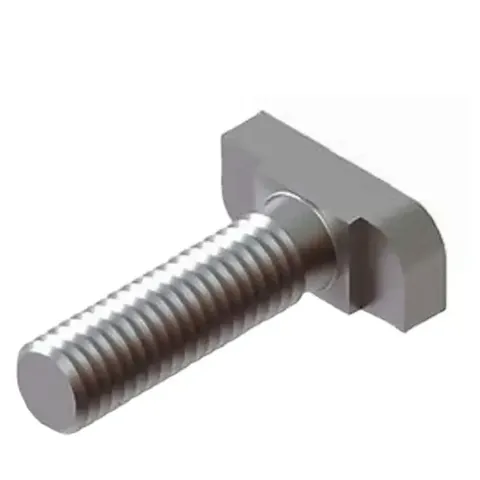 CNC machined bolts laid out on a bench