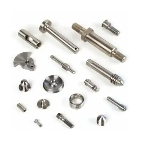 CNC machined screws in a range of sizes