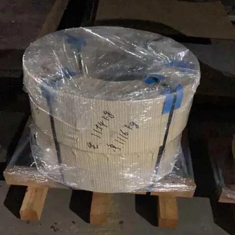Silicon steel sheet stock stacked for lamination cutting