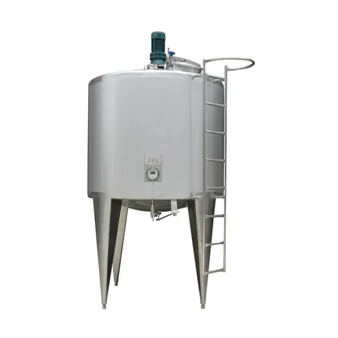 Food grade stainless steel storage tank for dairy and juice products
