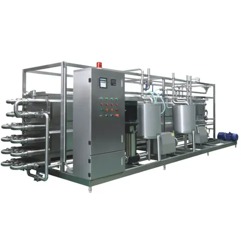 Tube-in-tube UHT sterilizer skid for high viscosity liquid products