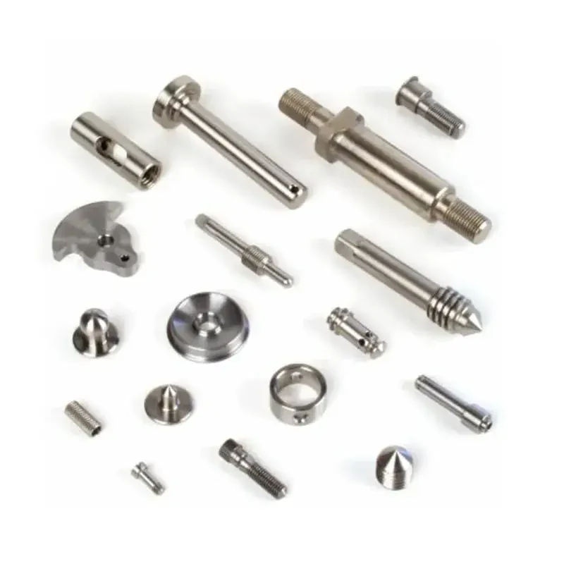 CNC machined screws in a range of sizes