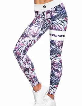 Black yoga leggings XH-YL030 shown full length on a model in a standing pose