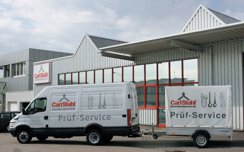Carl Stahl Pruef-Service inspection vehicles at the German facility