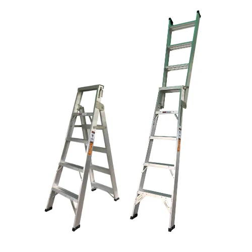 305 Aluminium 2 in 1 Ladder aluminium ladder on a white background