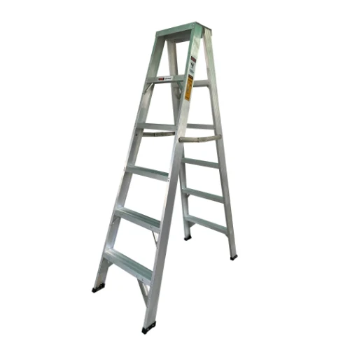 305 Aluminium Step Ladder aluminium ladder on a white background