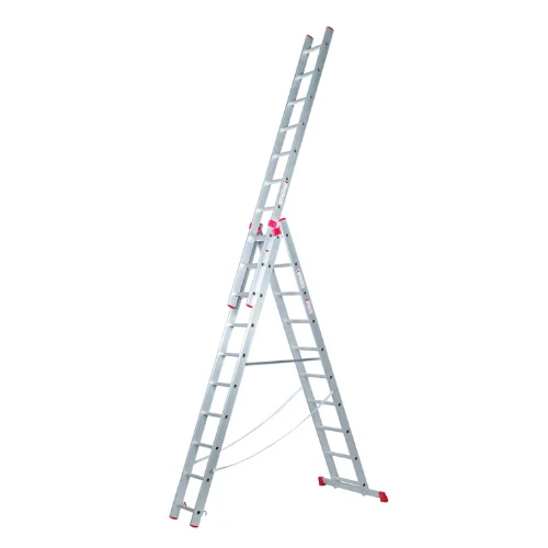 Combination Ladder (Three Parts) aluminium ladder on a white background