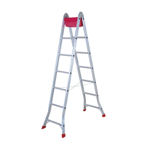Decoration Ladder aluminium ladder on a white background