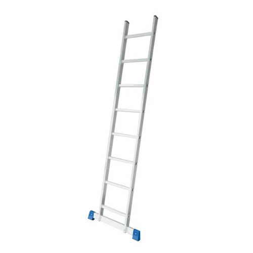 Straight Ladder aluminium ladder on a white background