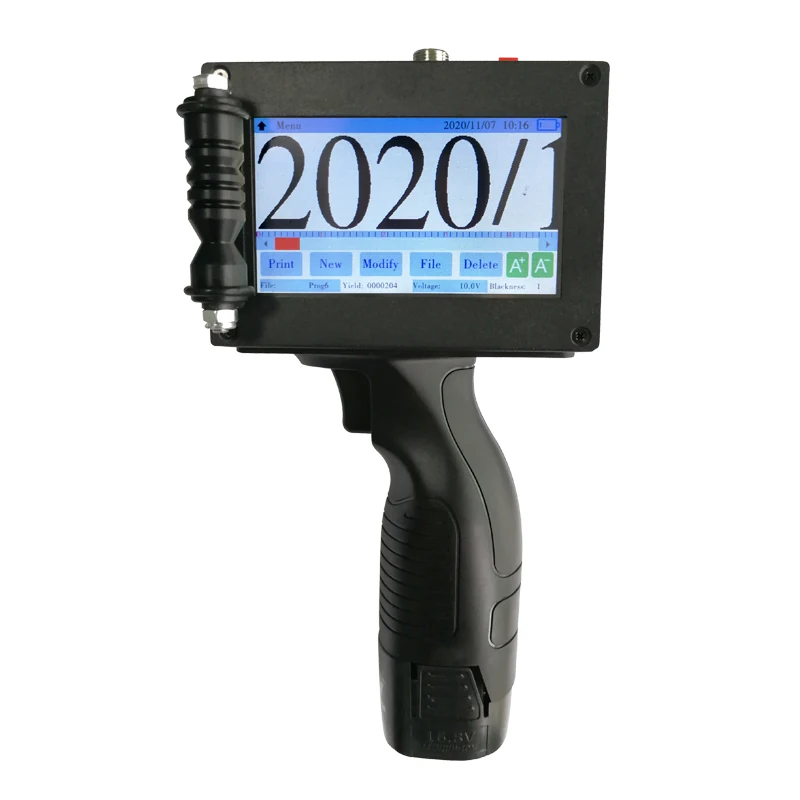 A5 handheld inkjet printer view