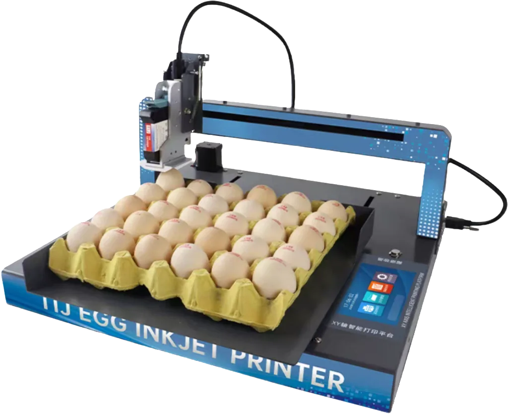 XY110 Egg inkjet printer view