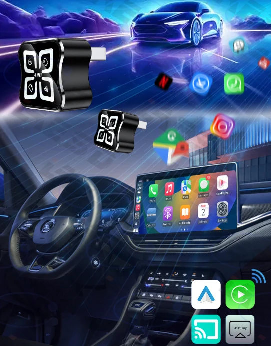4 In 1 Adapter Q1BF - 4 In 1 Wireless CarPlay Adapters