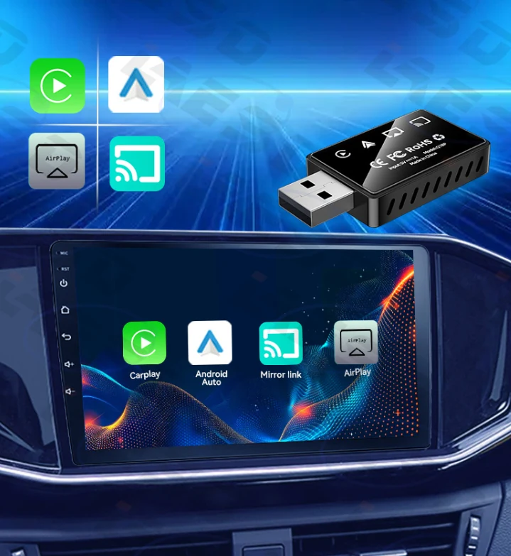 4 In 1 Wireless CarPlay Adapters manufactured by LinkitPower
