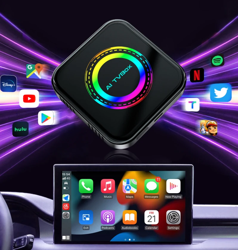 AI Box Q2S - Wireless CarPlay AI Boxes