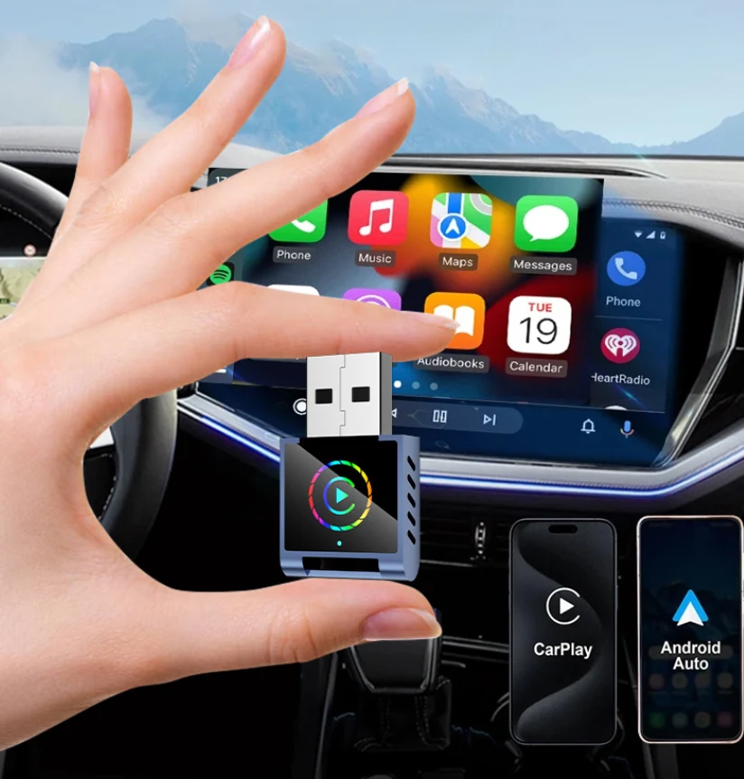 2 In 1 Adapter Q1BD - 2 In 1 Wireless CarPlay And Android Auto Adapters
