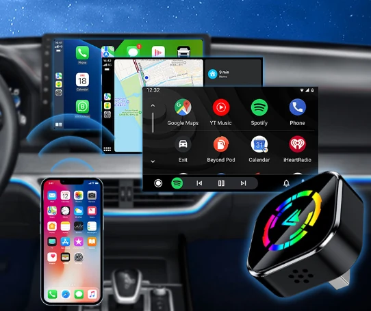 2 In 1 Adapter Q1A - 2 In 1 Wireless CarPlay And Android Auto Adapters