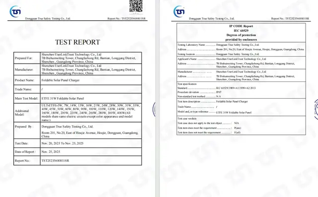 IP Waterproof Test Report