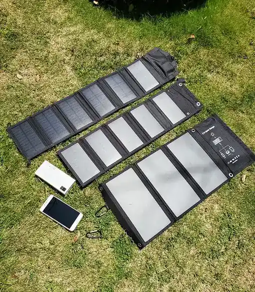 Low Wattage Folding Solar Panel - Sewn Folding Bag