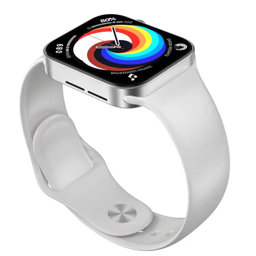 White strap smart watch