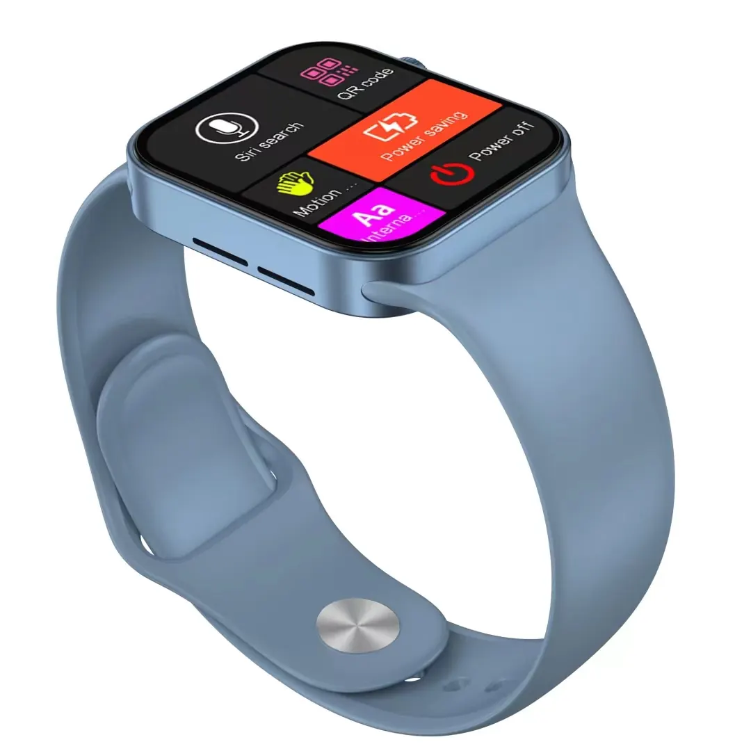 Blue strap smart watch