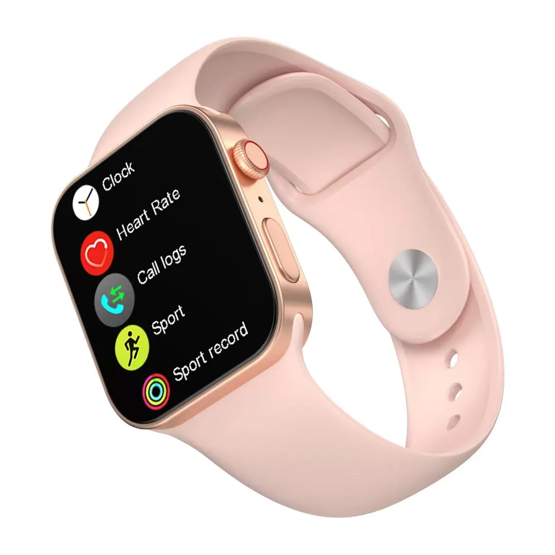 Pink strap smart watch