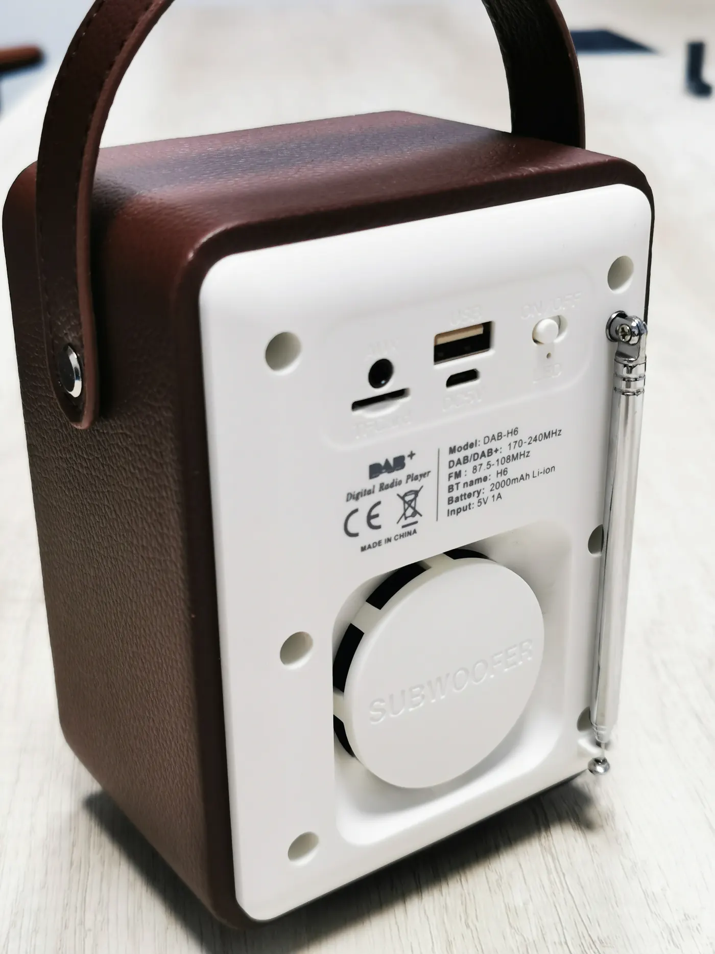 DAB radio side photo