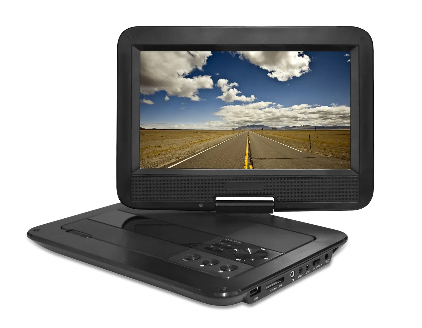 Portable DVD player family photo