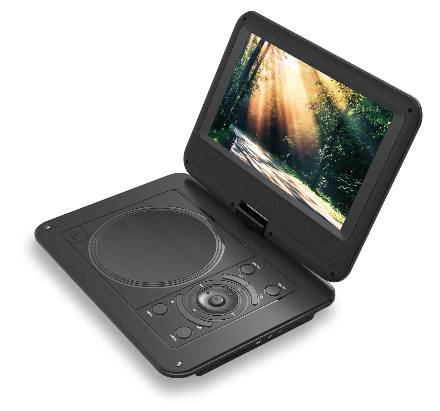 Portable DVD player silver chassis