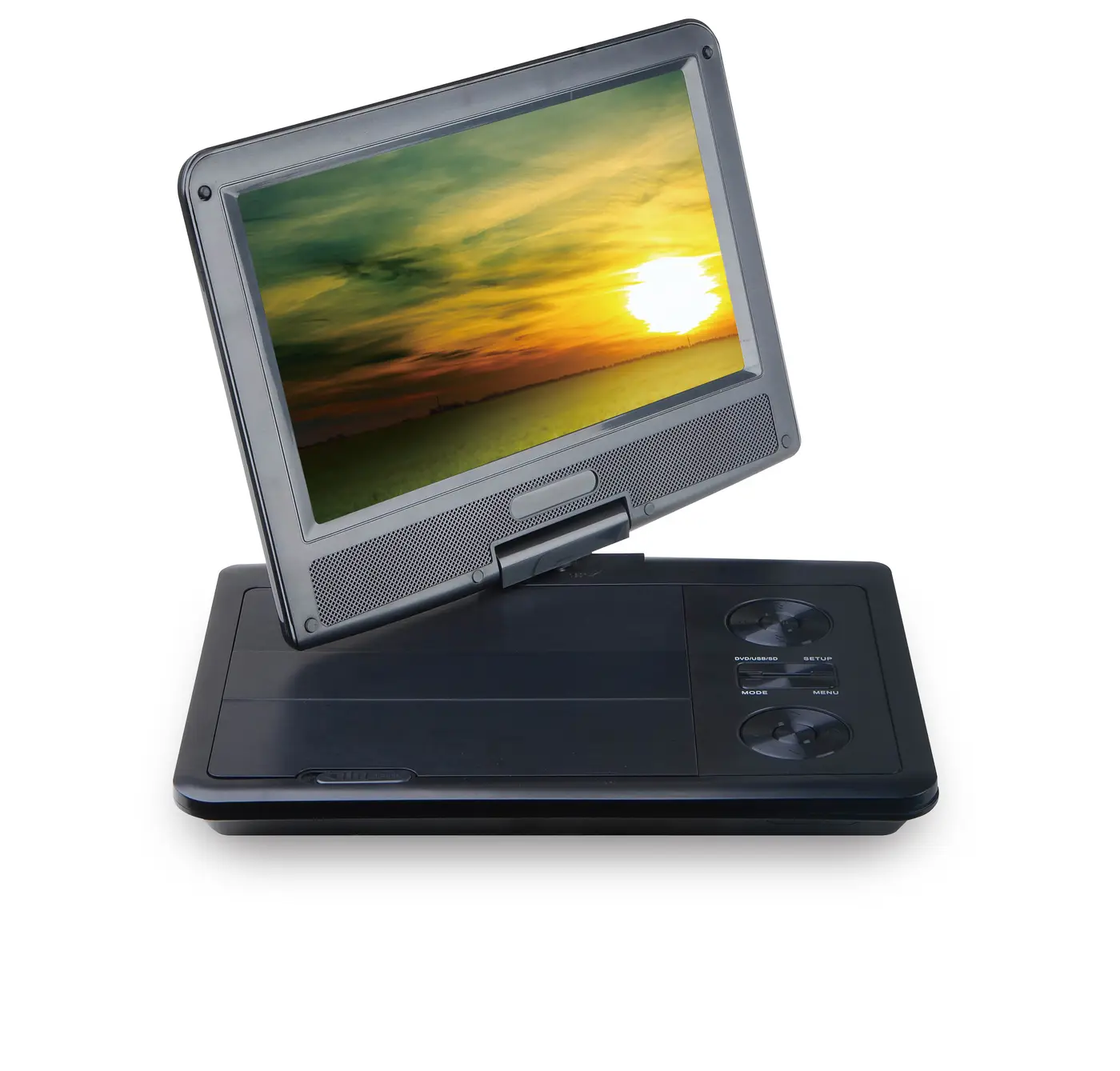 Portable DVD player dark chassis