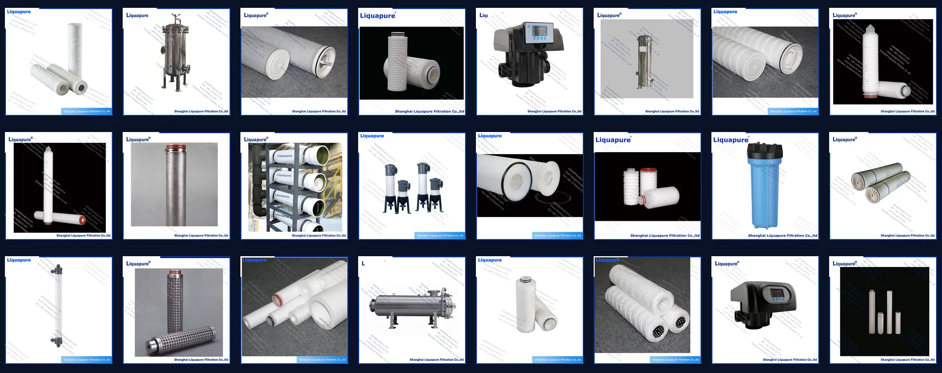 Liquapure filtration product range