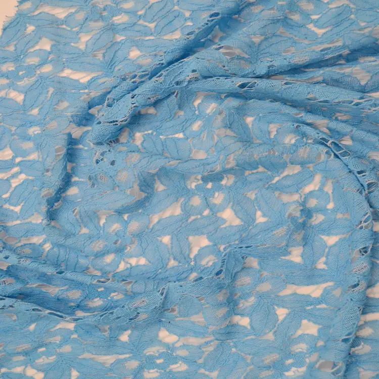 Scalloped Nylon Knitting Lace Fabric