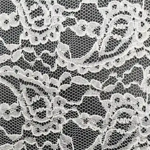 Polyester White Lace Fabric
