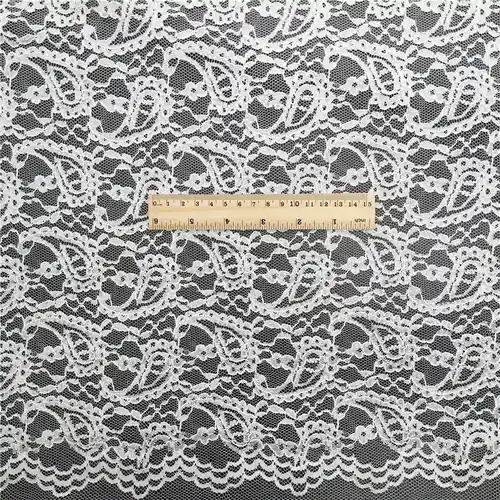 Polyester White Lace Fabric