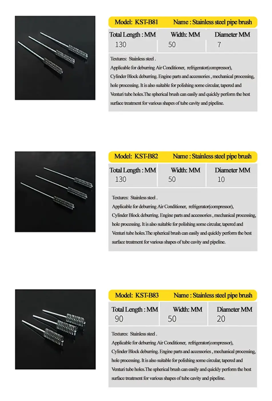 Stainless Steel Pipe Brush