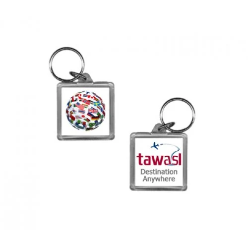 Custom printed house shape acrylic key tags for estate agents